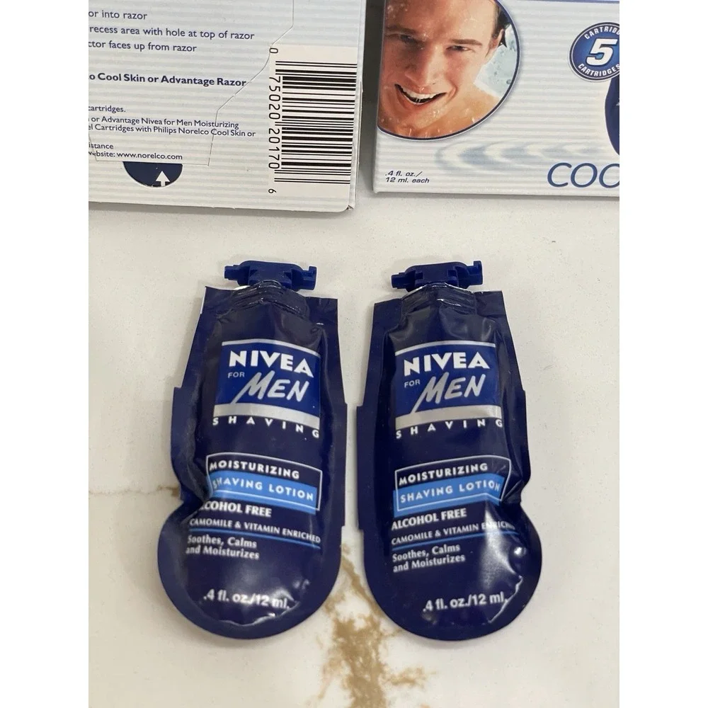 Philips Norelco Cool Skin Nivea Shaving‎ Lotion HQ 170 2 Packs 12 Cartridges New